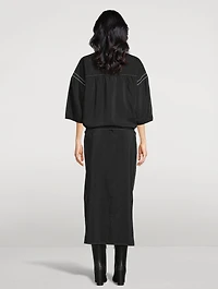 Belted Asymmetric Shirt Dress
