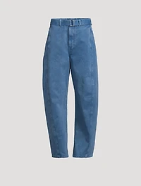 Twisted Barrel-Leg Jeans