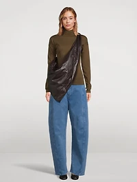 Twisted Barrel-Leg Jeans
