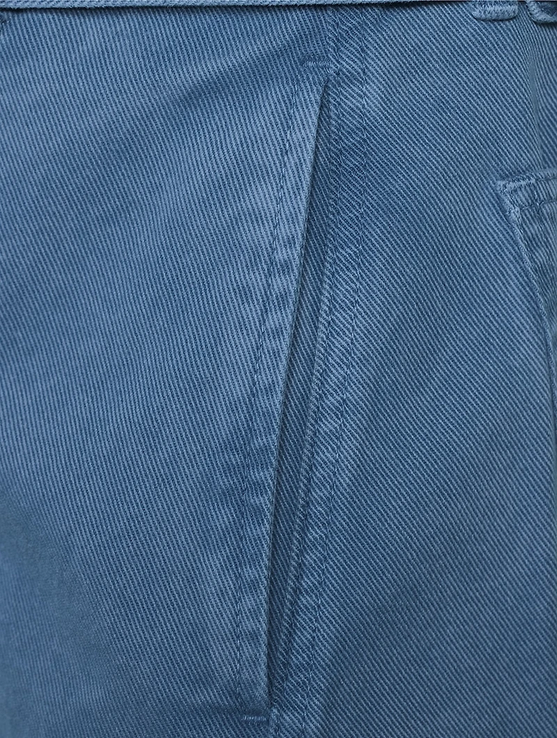 Twisted Barrel-Leg Jeans