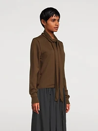 Gathered Midi Skirt