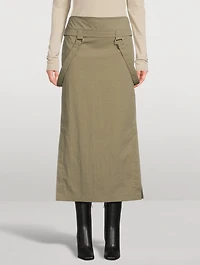 Midi Skirt With Straps