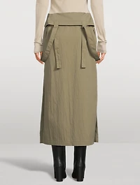 Midi Skirt With Straps