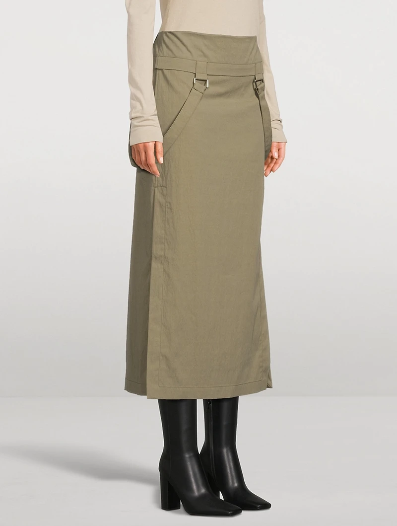 Midi Skirt With Straps