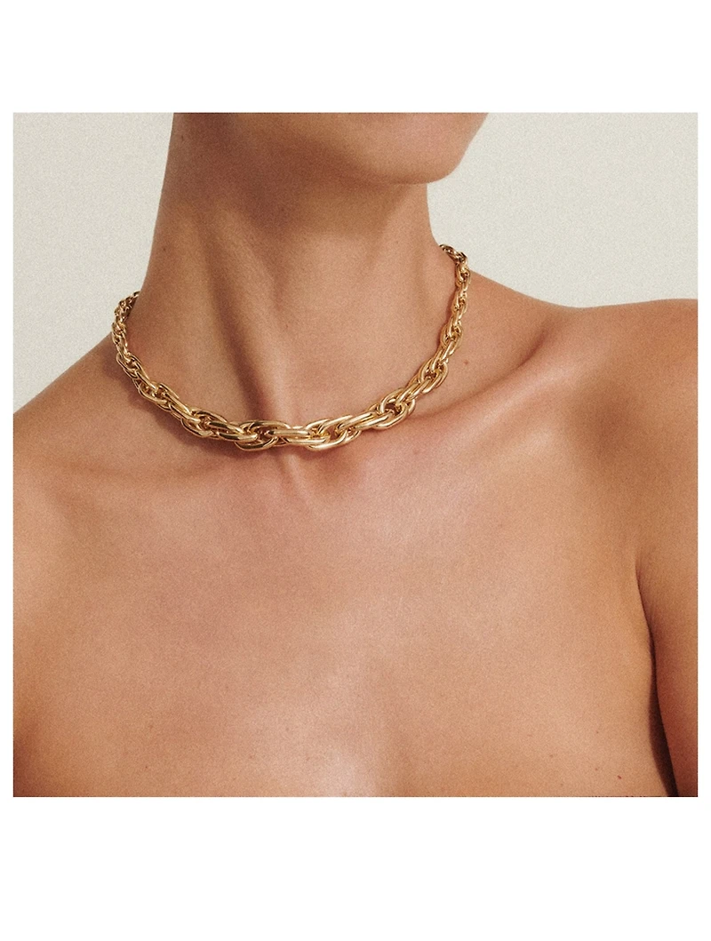 Ephrusi 14K Gold Small Links Necklace