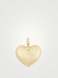 Paulette 14K Yellow Gold Forget Me Not Heart Pendant