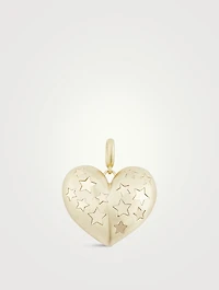 Paulette 14K Yellow Gold Stars Heart Pendant