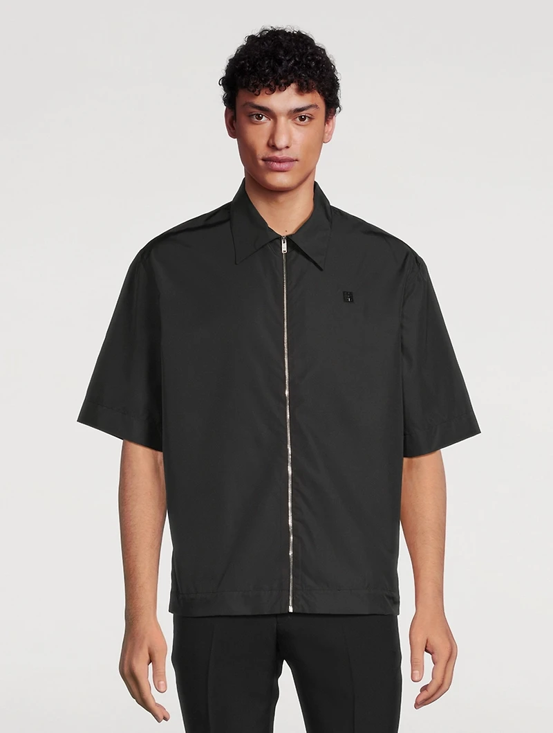 4G Short-Sleeve Zip Shirt