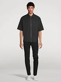 4G Short-Sleeve Zip Shirt
