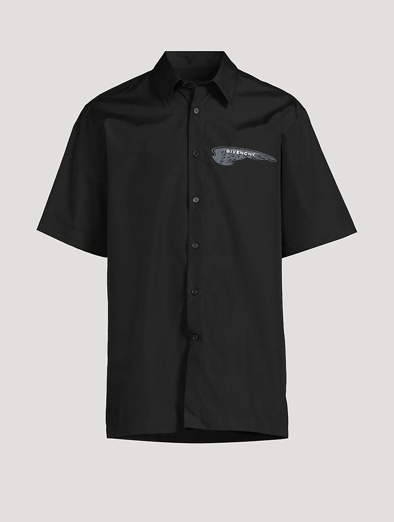 Cotton Logo Short-Sleeve Shirt