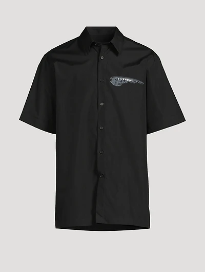 Cotton Logo Short-Sleeve Shirt