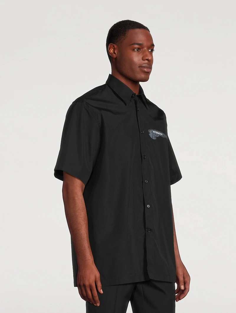 Cotton Logo Short-Sleeve Shirt