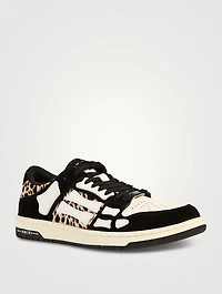 Skel Leather Sneakers Leopard Print