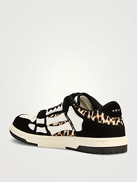 Skel Leather Sneakers Leopard Print