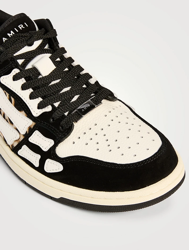 Skel Leather Sneakers Leopard Print