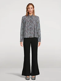 Pleated Georgette Shirt