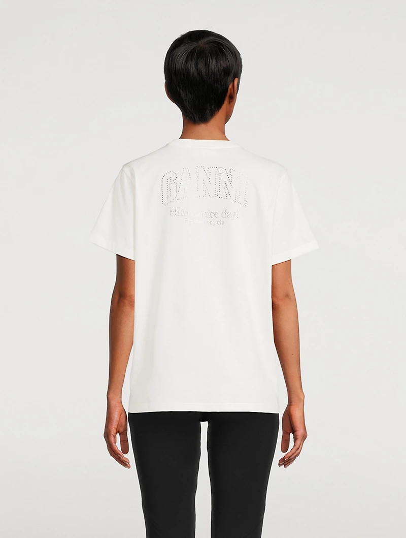Embellished Butterfly Organic Cotton T-Shirt