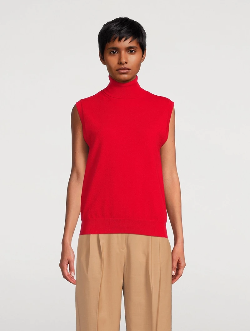 Sleeveless Turtleneck