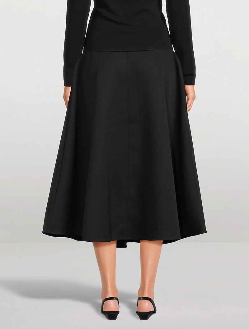 A-Line Wool Skirt