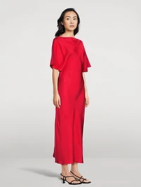Silk Midi Dress