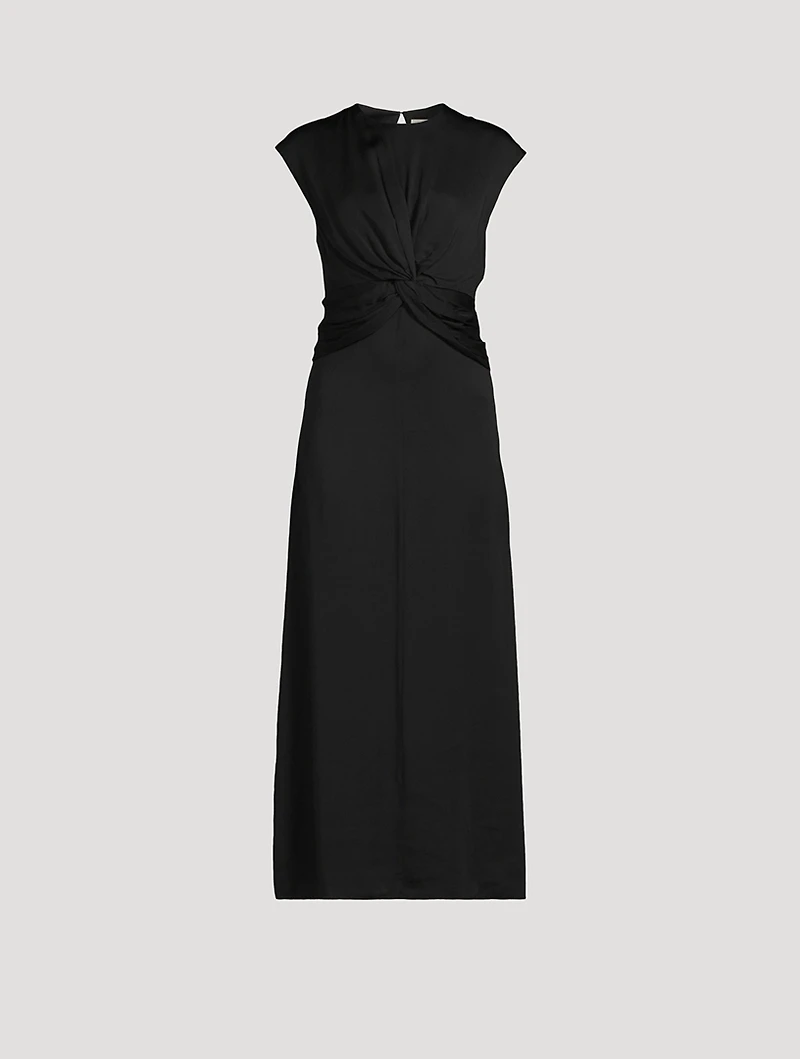 Twist-Front Maxi Dress