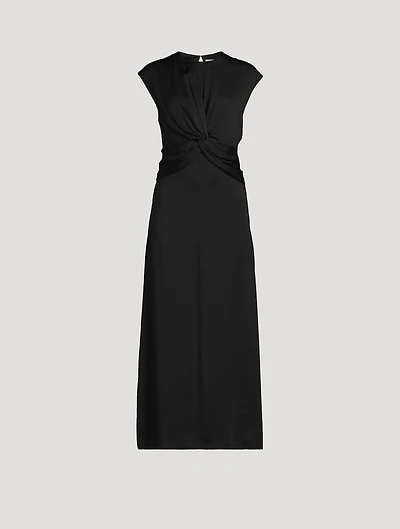 Twist-Front Maxi Dress