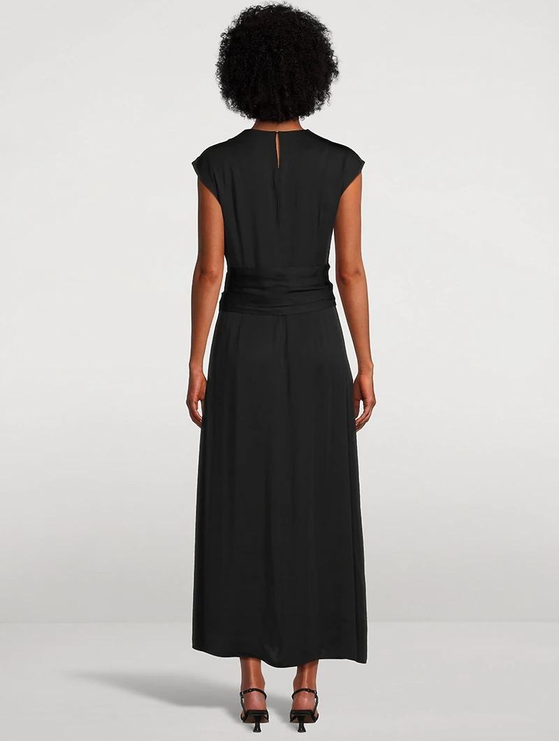 Twist-Front Maxi Dress