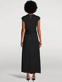 Twist-Front Maxi Dress