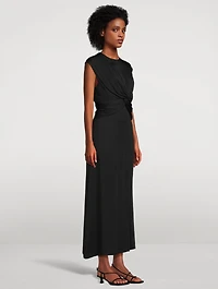 Twist-Front Maxi Dress