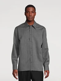 Fine Wool Ripstop Shirt
