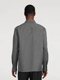 Fine Wool Ripstop Shirt