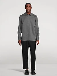 Fine Wool Ripstop Shirt
