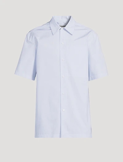 Friday Cotton Short-Sleeve Shirt Stripe Print
