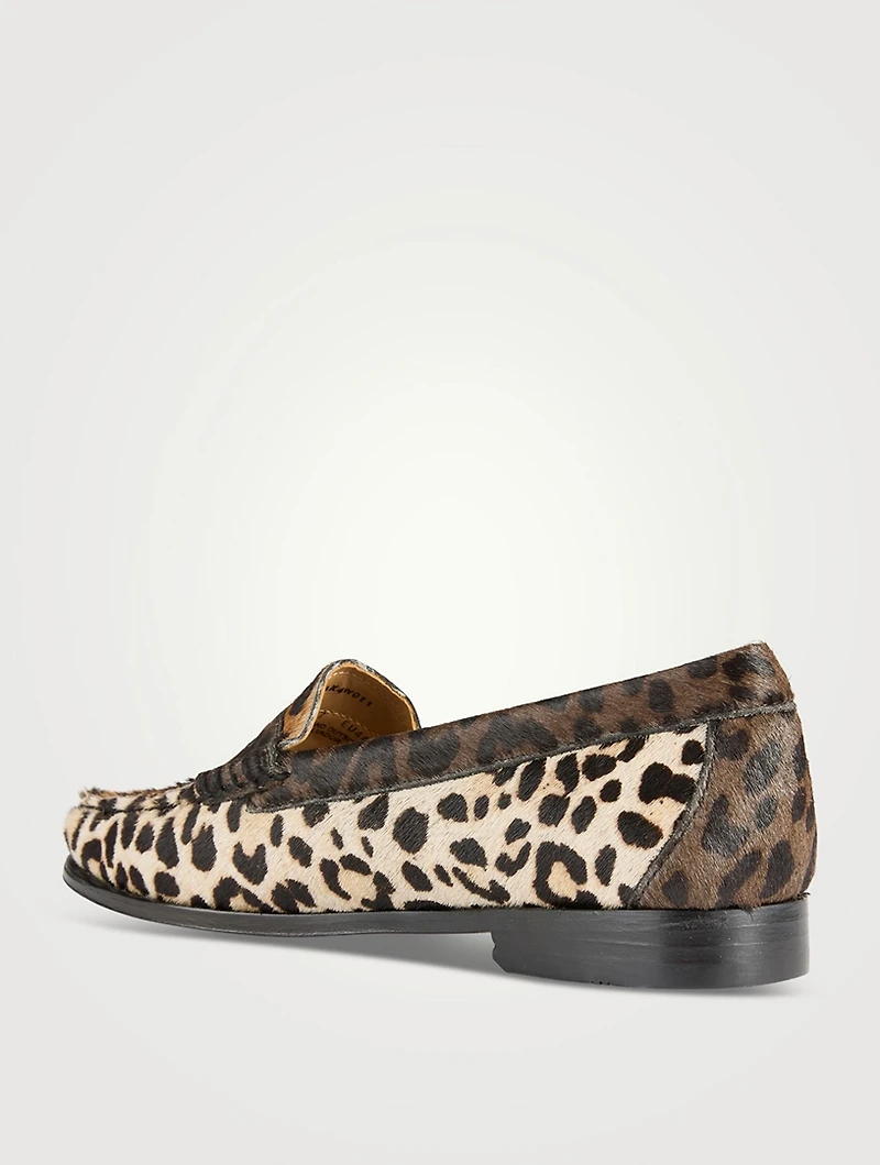 Whitney Weejuns® Pony Hair Loafers Leopard Print
