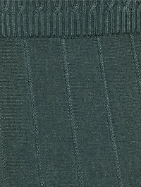 Tipping Wool Silk Pleated Midi Skirt