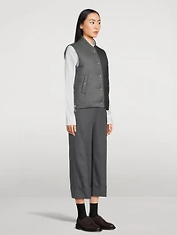 Bicolour Down Vest