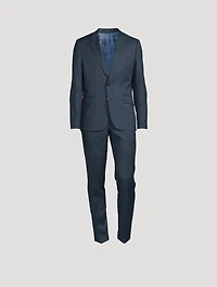 Wool Two-Piece Tailored-Fit Suit