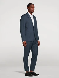 Wool Two-Piece Tailored-Fit Suit