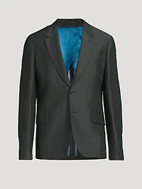 Linen And Wool Tailored-Fit Jacket