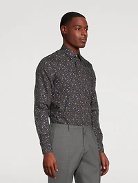 Organic Cotton Tailored-Fit Shirt Floral Print