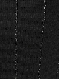 Sequin-Embroidered Knit Midi Dress
