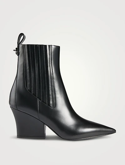 VLogo Lockette Leather Ankle Boots