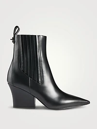 VLogo Lockette Leather Ankle Boots