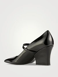 VLogo Locker Leather Mary Jane Pumps