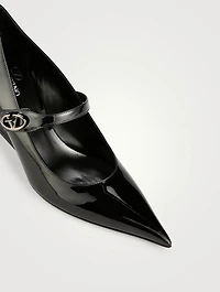 VLogo Locker Leather Mary Jane Pumps