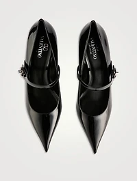 VLogo Locker Leather Mary Jane Pumps