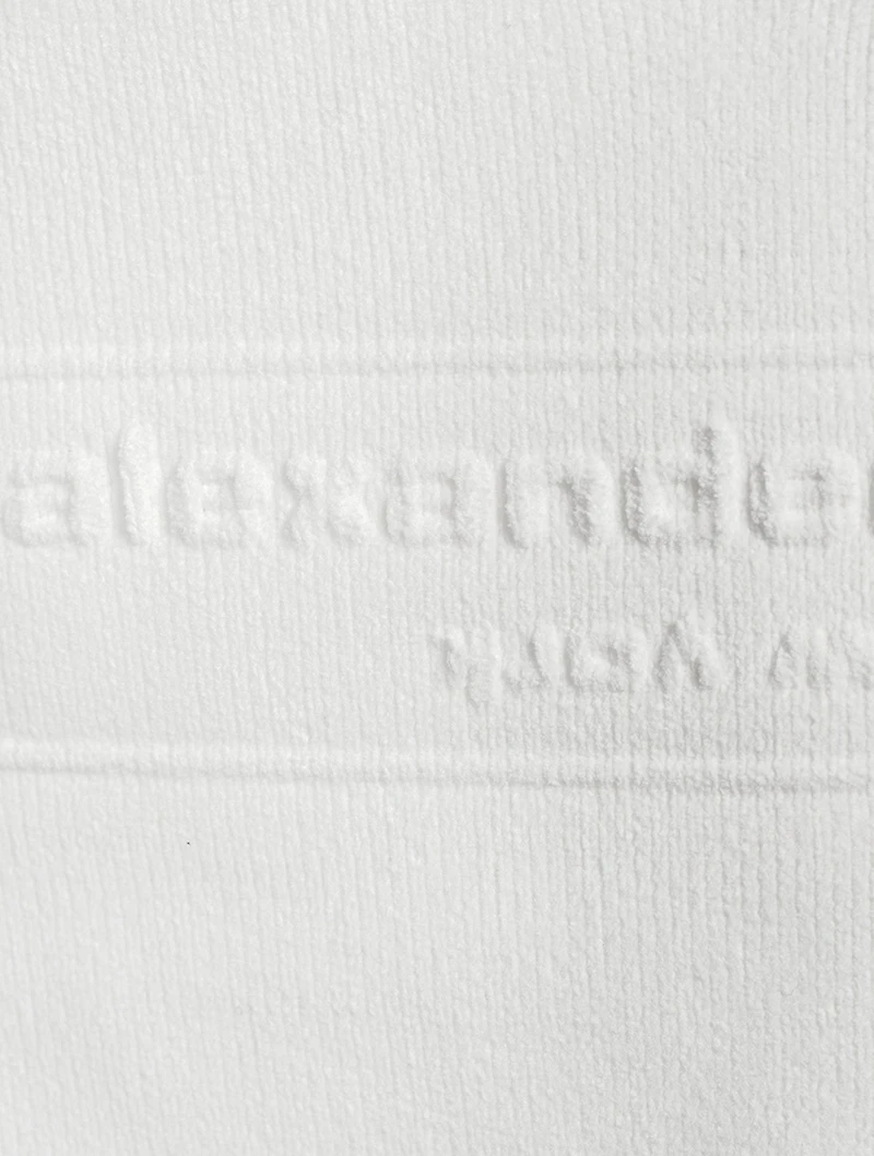 Logo-Embossed Chenille Sweater Vest