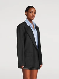 Layered Oversized Blazer With Shirt