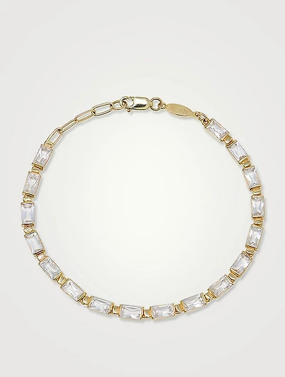 Cléo Carré 14K Gold Baguette Tennis Bracelet