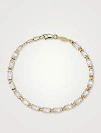 Cléo Carré 14K Gold Baguette Tennis Bracelet